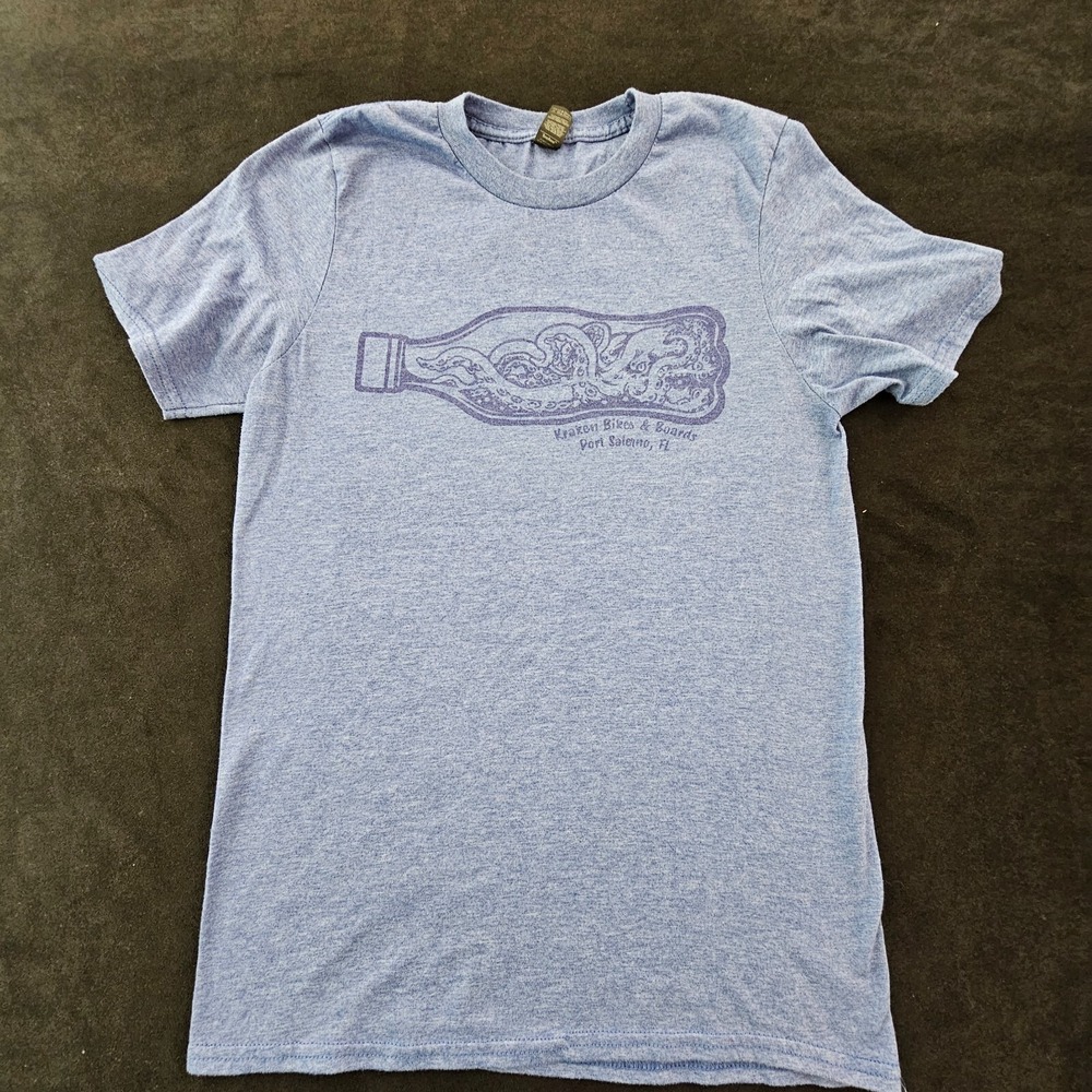Kraken Bikes & Boards Port Salerno FL Blue Short Sleeve T-Shirt Men's S